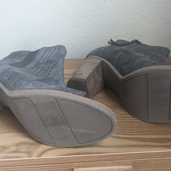 TOMS Size 9 Peep Toe Open Toe Majorca Heels/Bootie Heels - Picture 4 of 8